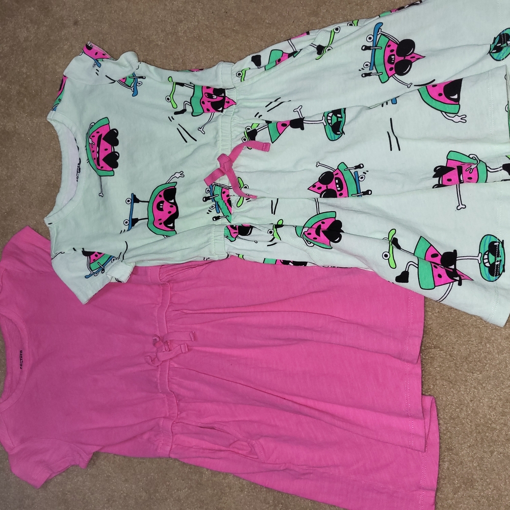 Pink and Patterned Girls' Dresses